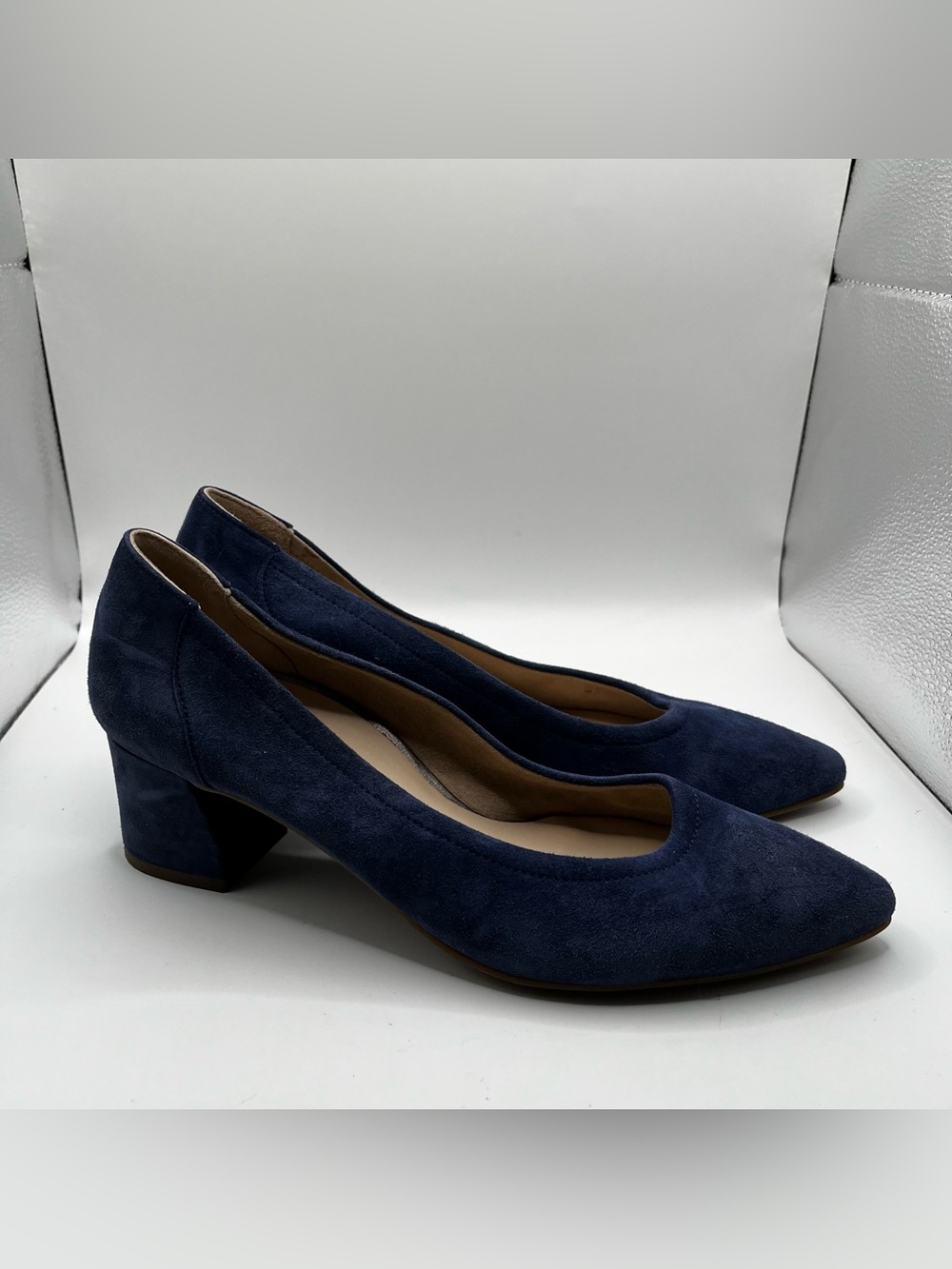 Paul Green Womens Tammy Pump Black Suede Size UK 6 US 8.5 blue